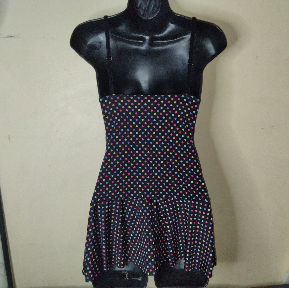 Vtg Victoria's Secret Sexy Little Thing Multi-Colored Polka Dot Dress Size S - Picture 6 of 14